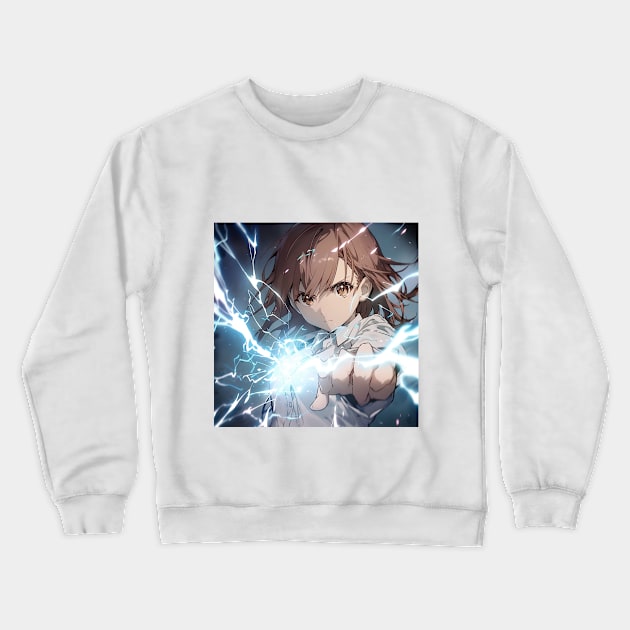 misaka mikoto Crewneck Sweatshirt by WabiSabi Wonders